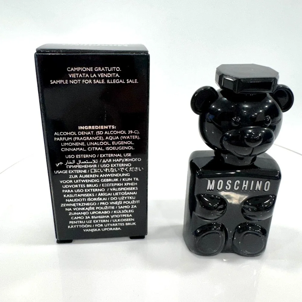 Moschino Toy Boy Eau de Parfum Men 5ml 0.17oz Mini Black Teddy Bear Fragrance